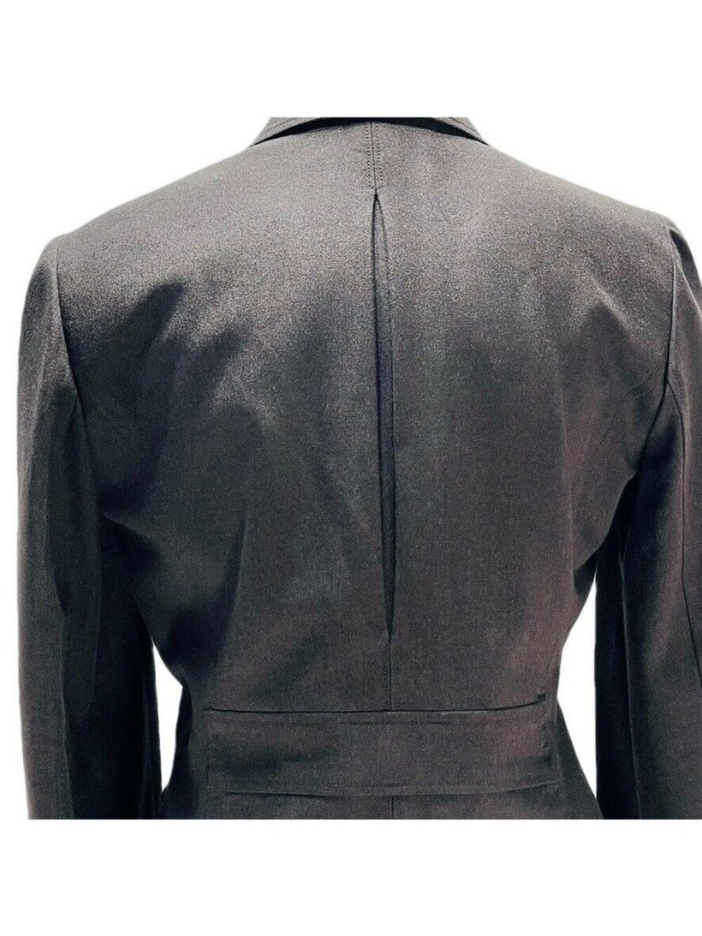 DKNY City Womens Black Blazer & Skirt Suit Set Size 8 With Pink Striped Lining - Picture 9 of 12